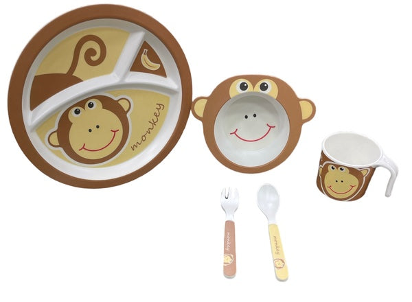 SET DE LOZA PARA NIÑOS 🦁🍽️🎈