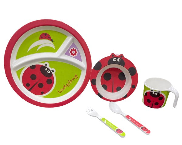 SET DE LOZA PARA NIÑOS 🦁🍽️🎈