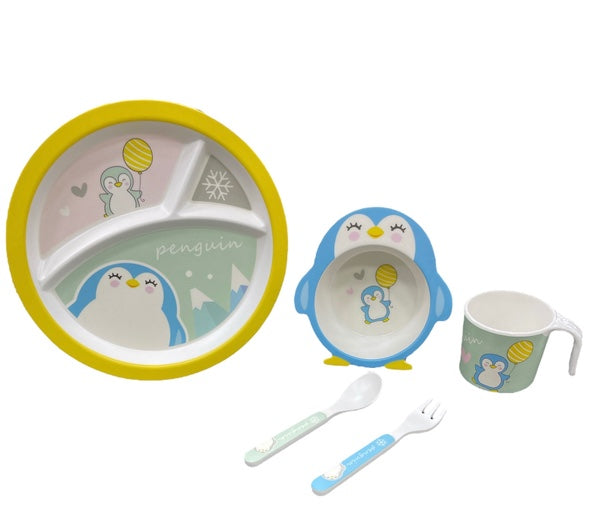 SET DE LOZA PARA NIÑOS 🦁🍽️🎈