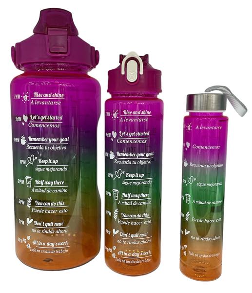 TERMO MOTIVACIONAL TRANSPARENTE 3 EN 1