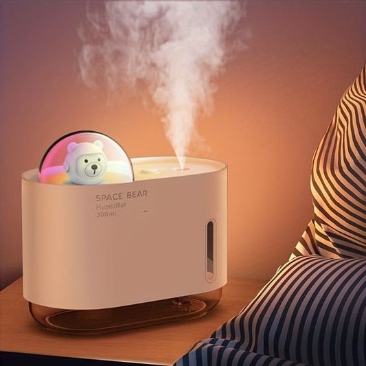 HUMIDIFICADOR SPACE BEAR CON LÁMPARA NOCTURNA LED MINI ULTRASÓNICO