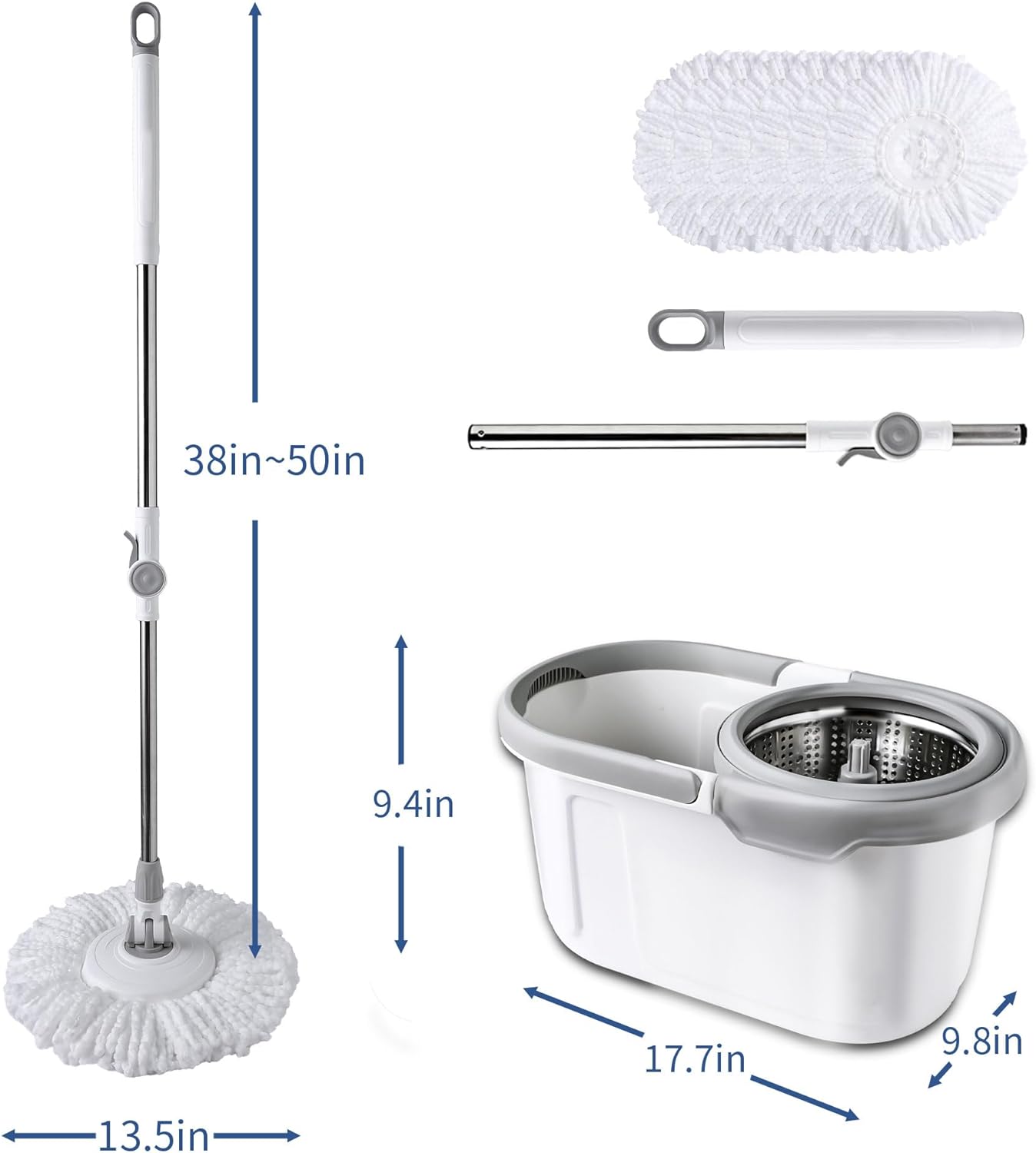 TRAPEADOR CON ESCURRIDOR METALICO