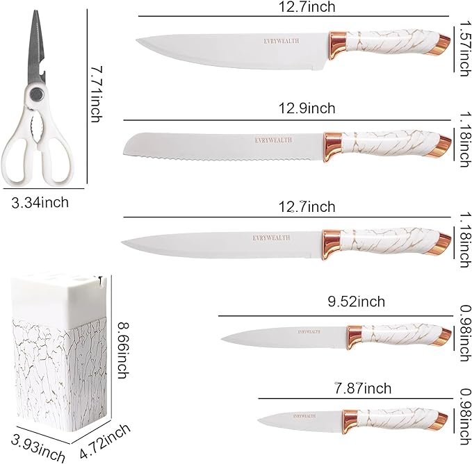 SET CUCHILLOS CERÁMICA 7 PCS