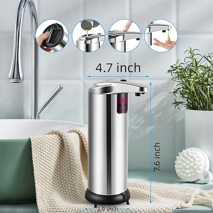 DISPENSADOR DE JABON CON SENSOR INFRARROJO