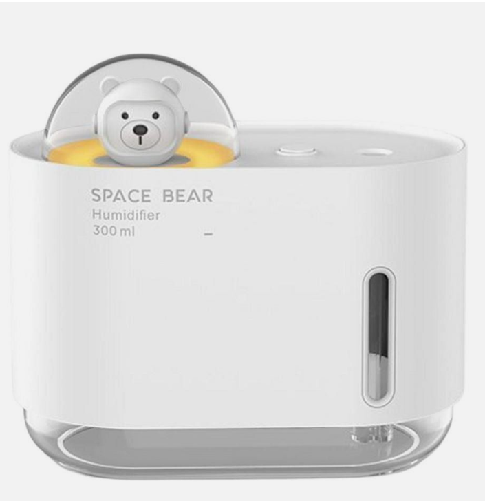 HUMIDIFICADOR SPACE BEAR CON LÁMPARA NOCTURNA LED MINI ULTRASÓNICO