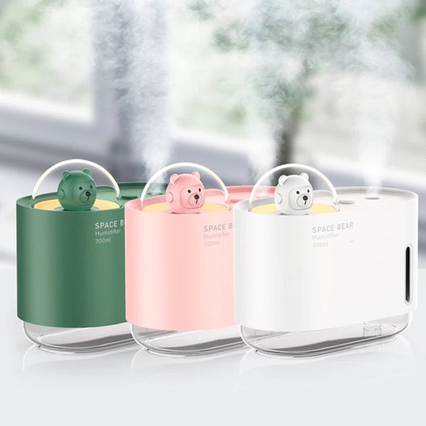 HUMIDIFICADOR SPACE BEAR CON LÁMPARA NOCTURNA LED MINI ULTRASÓNICO